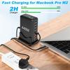 НОВОЕ 440 Вт Gan Fast Charge 3.0 USB Type C быстрое зарядное устройство мобильное 8-портовое 5C 3A PD зарядное устройство удобное для переноски планшета зарядное устройство для телефона