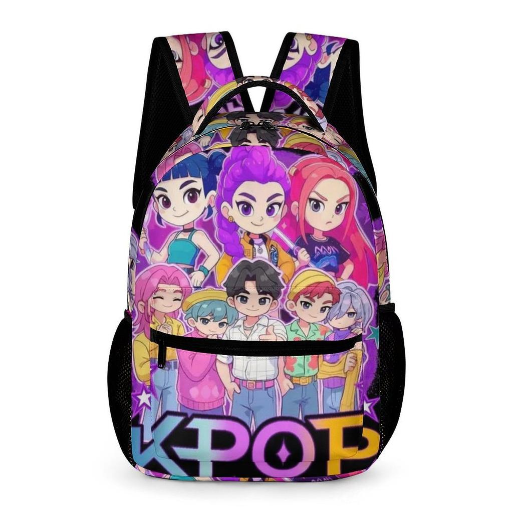 Охотник на ведьм K-Pop Школьная сумка для начальной и средней школы Детский рюкзак с полным принтом Мультяшный рюкзак с полным принтом