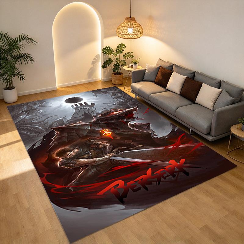 Berserk Living Room Nonslip Area Rug Soft Carpet For Bedroom Game Playroom Sofa Office Home Decor Doormat Christmas Gift C930190