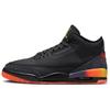 J. Кроссовки унисекс Balvin x Air 3 Retro Rio черные Solar-Flare Total-Crimson-Abyss FN0344-001