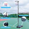 Portable basketball hoop, height adjustable from 259.08 -- 304.8 cm, without backboard, suitable for indoor/outdoor use, for youth/ adults
