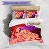 3pcs KPop Demon Hunters25 Cover Set - Personalized Name, HD Printed Bedding with 1 Cover and 2 Pillowcases - Perfect for Home Decor, Easy Care