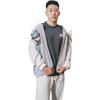 Мужская бейсбольная куртка Li Ning Badfive American Vintage Print Letter с серым принтом AJDT773-2