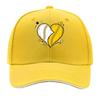 Split Softball Baseball Love Emblem Sandwich Baseball Cap Sun Cap Outdoor Workouts Hat