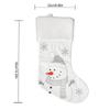 Wool Christmas Stockings 19-inch Fox White Soft Cuffs, Suitable for Family Holiday Christmas Party Decorations