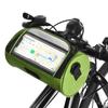 Bike Handlebar Bag Bicycle Front Frame Storage Bag Mobile Phone Mount Bag with Removable Shoulder