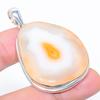 Natural Orange Solar Quartz Handmade 925 Sterling Silver Pendant 2.05" C2d23