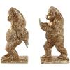 Bookends - HOME ESPRIT - Gorilla - Resin - Multicolor - 13 X 12.5 X 24 Cm