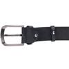 Stylish Men's Belt Vintage Belt 20804 Made of Genuine Leather 115x3.8 Cm Black