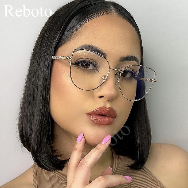 Стильные Очки Кошачий Глаз Женские Модные Прозрачные Оптические Очки Женская Мода Градиентные Серые Солнцезащитные Очки Женские Очки