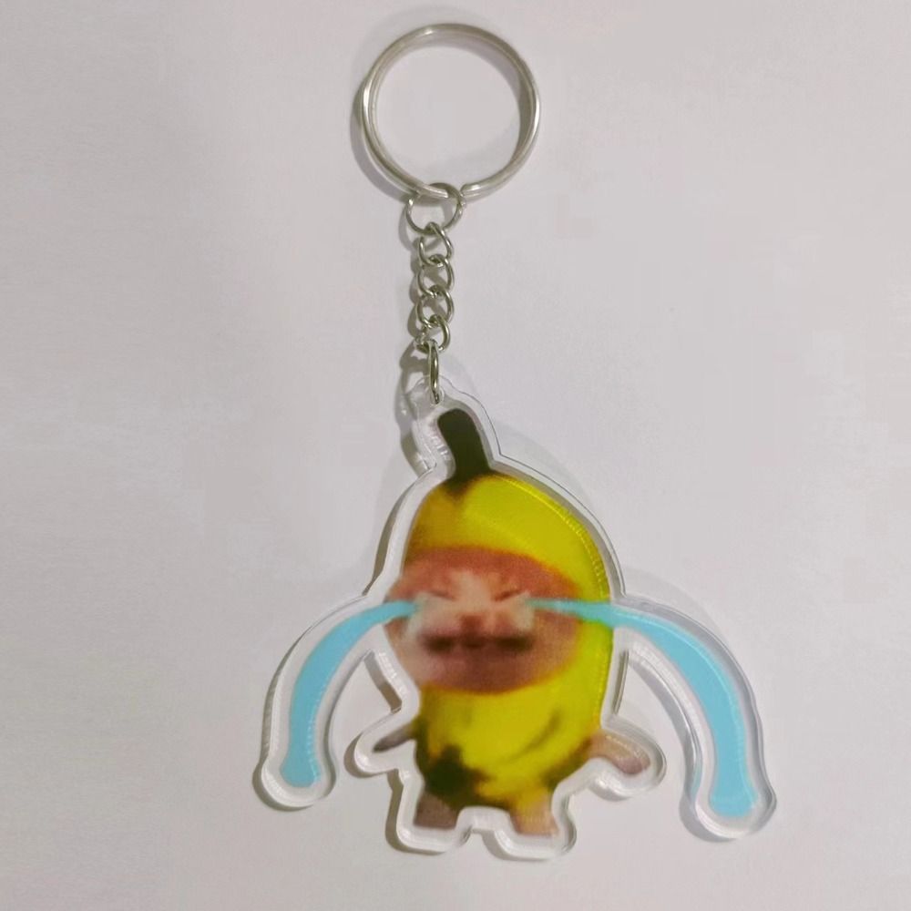 Banana Cat Gato Meme Cat Funny Pendant Pendant Gato Meme Cat Keyring Bag Pendant