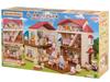 Дом Sylvanian Families Дом с красной крышей и мансардой — это секретный игрушечный кукольный домик Her51 ST Mark для детей от 3 лет и старше Sylvanian Families EPOCH