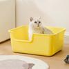 Полузакрытая песочница для кошек с высокими бортами, большой кошачий туалет, непроливающийся лоток для кошек и котят, мелких животных