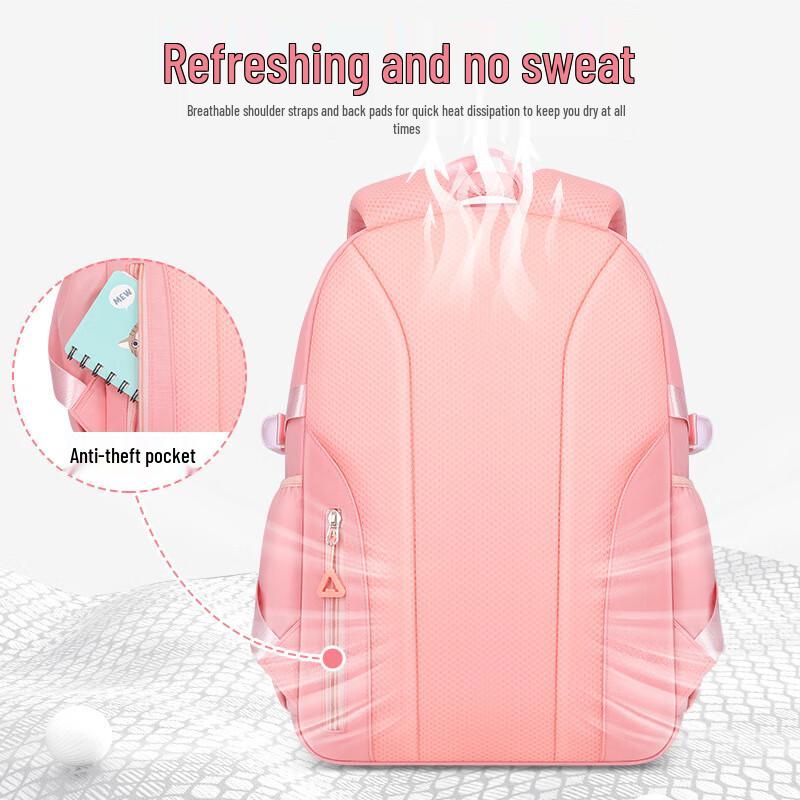 Lishen Girls' Decompression Water-Repellent School Backpack
