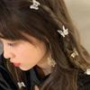 Butterfly Korean Style Hair Clip Women Hair Accessories Transparent Hair Claw Small Side Clip