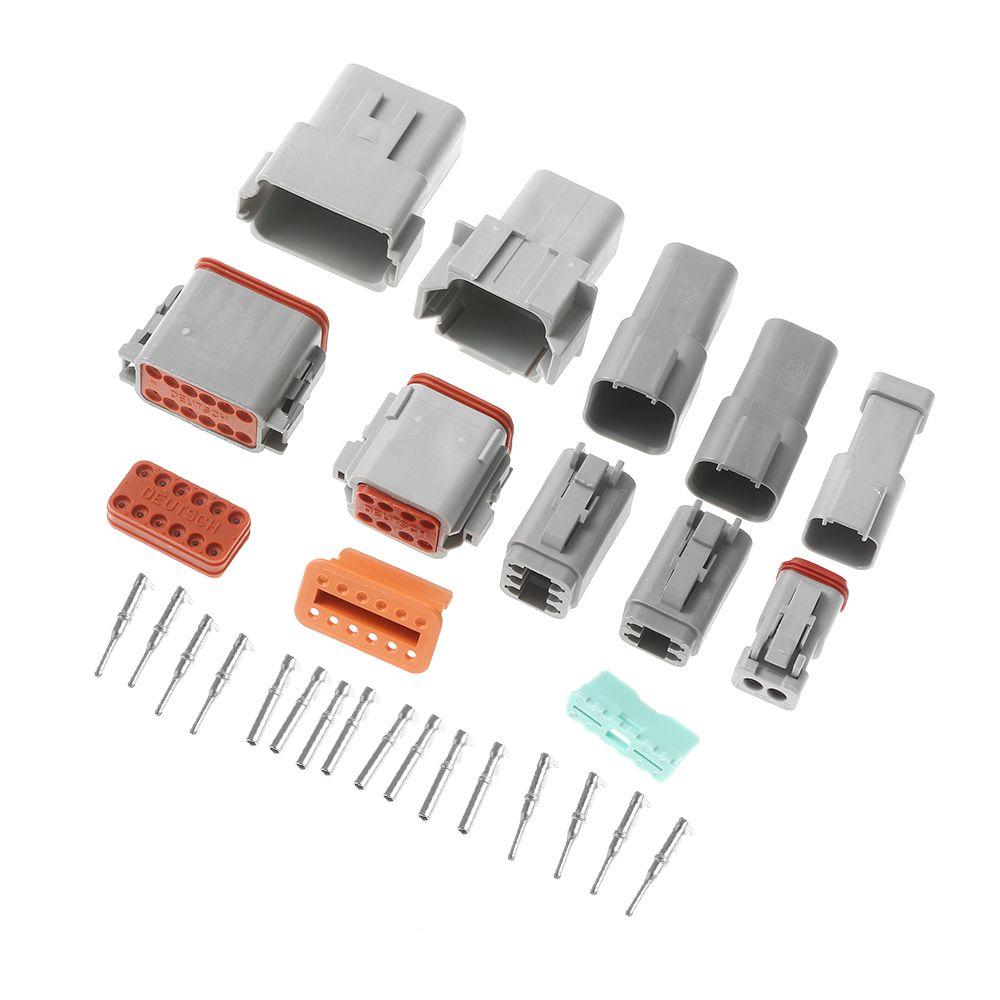 2/ 3/ 4/ 6/ 8/ 12P Seal Kits Male and Female Waterproof Connector Socket Plug Wiring DT06/04