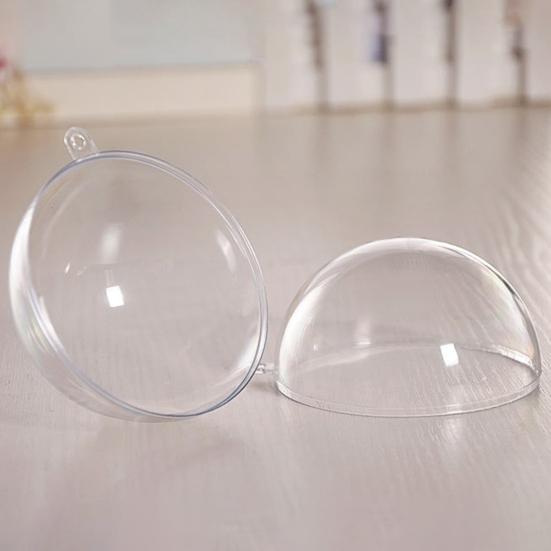 5 шт. Рождественский шар Прозрачный Наполняемый Полый Небьющийся Многоразовый Сценический макет Декор Торгового центра Рождественский декор Подвеска-шар для подвешивания Вечеринка