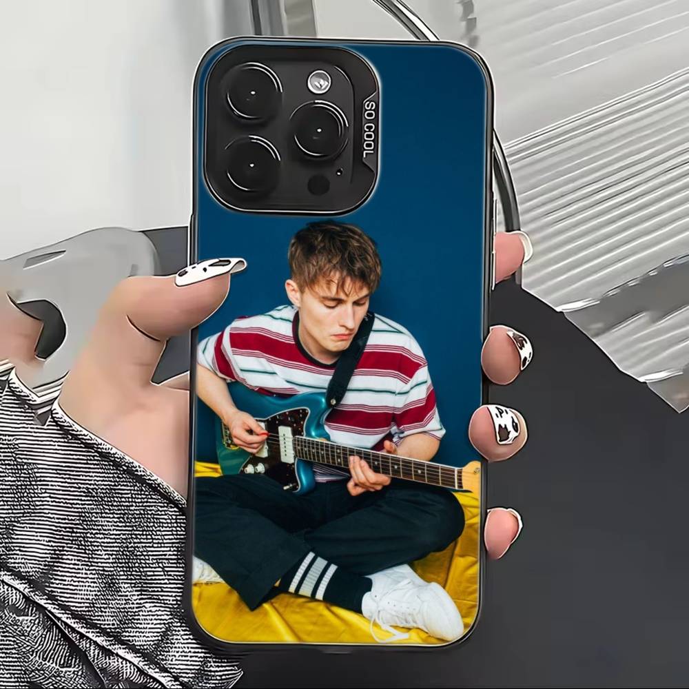 Чехол для телефона Singer S-Sam Fender для iPhone 17,16,15,14,13,12,11 Plus,Pro Max,XS,Цветной Серебряный Покрытый Внутренний Чехол