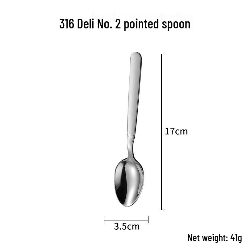 Набор столовых приборов из нержавеющей стали 316: Суповая ложка, Фруктовая вилка, Половник, Скребок для западной кухни