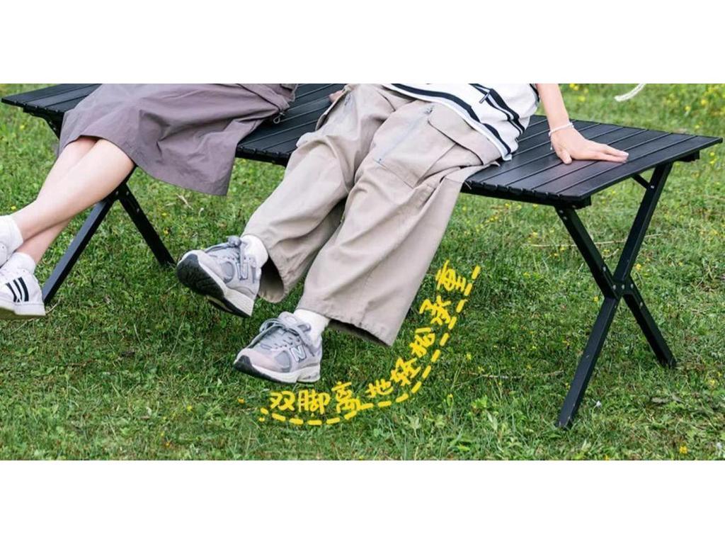 Портативный складной туристический стол и набор стульев-луна с сворачивающимся столом