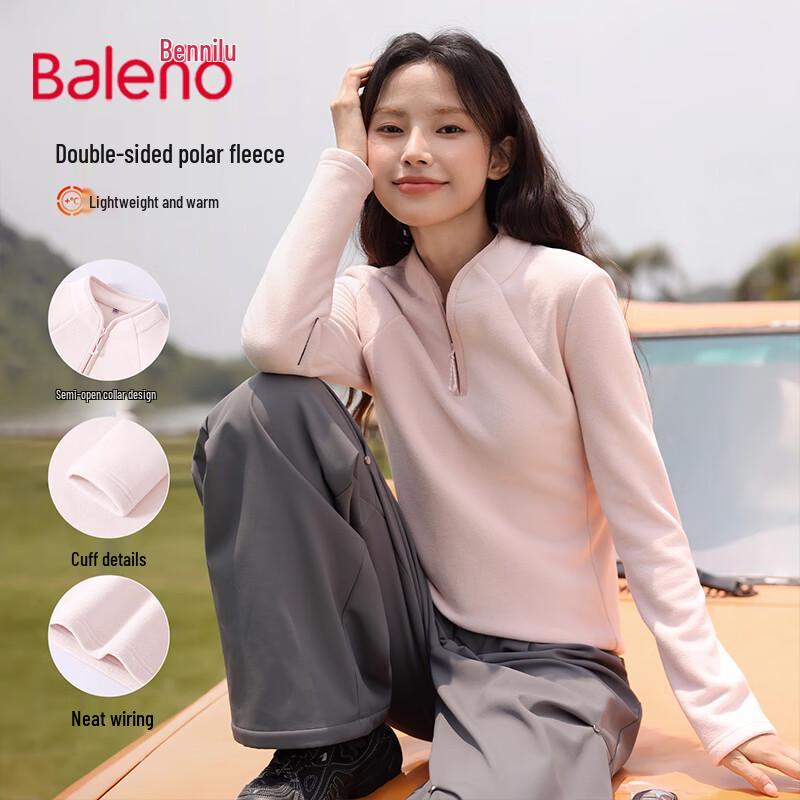 Baleno Women's Winter Half-Zip Fleece Sweatshirt