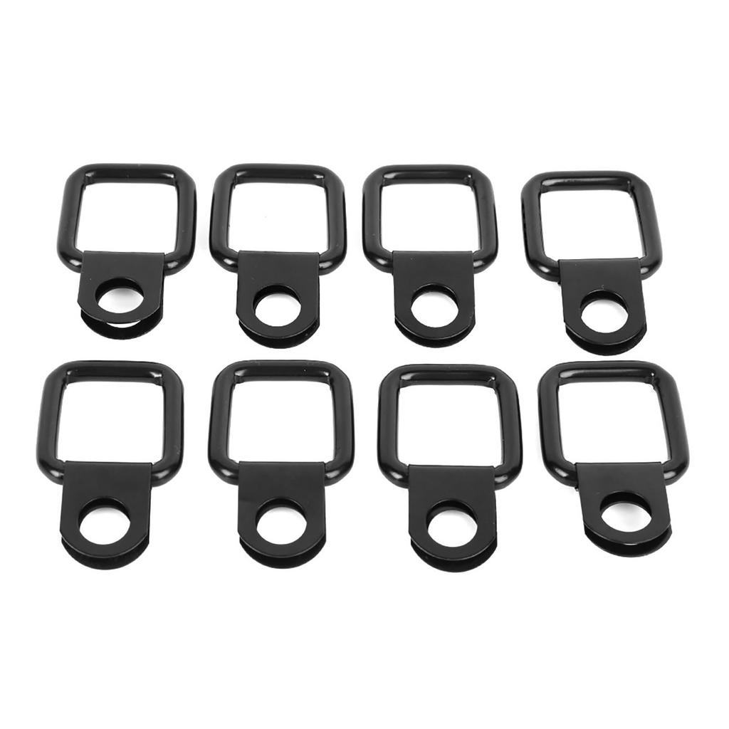 8pcs D‑Ring Anchors Quick Removal Fastener Tie Downs Fit for Jeep Wrangler JK YJ TJ JKU Sports  Sahara  for Freedom
