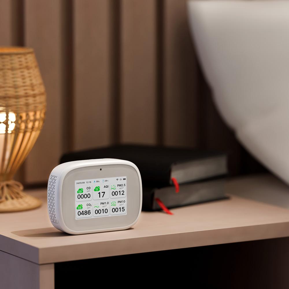 Монитор качества воздуха WiFi 11в1, монитор влажности в помещении