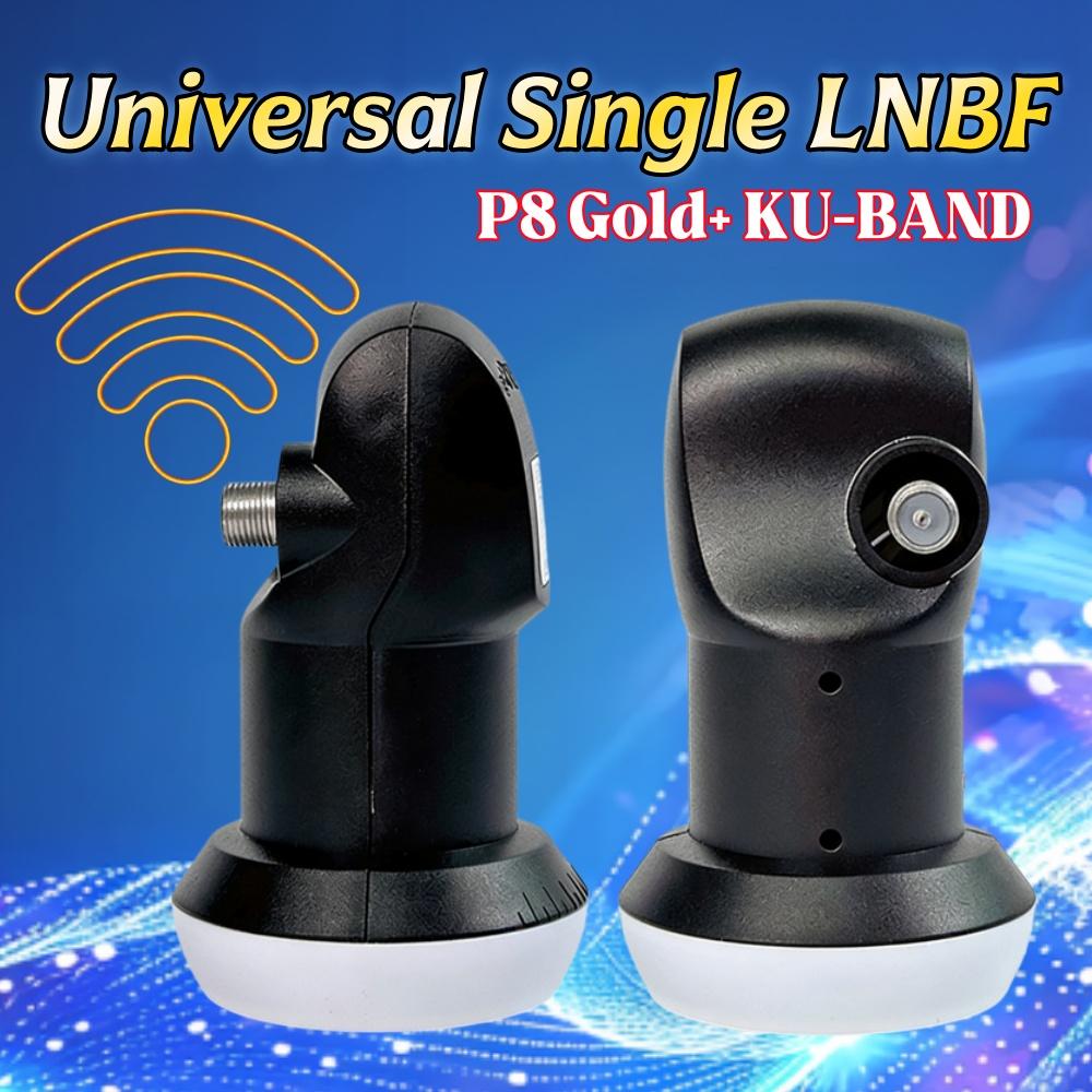 P8 Gold+ KU-ДИАПАЗОН Линейный конвертер Универсальный Одиночный LNBF HD Цифровой спутниковый сигнал Приемник для Нового Триколор 75 Спутников