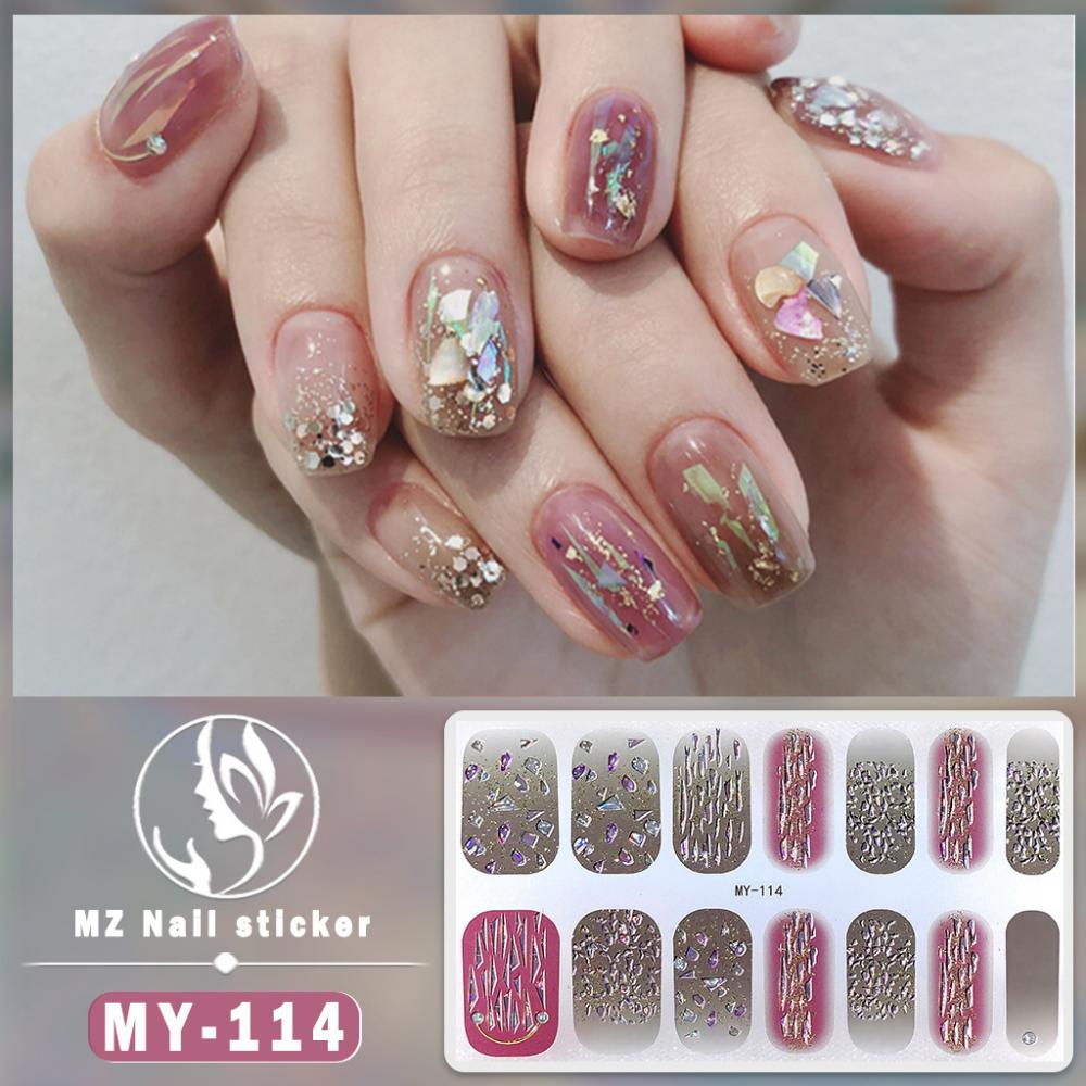 Трехмерная водонепроницаемая гелевая пленка для ногтей без запекания, полная паста, имитация бриллианта, бронзирование, лазерная пленка для ногтей, бумага для ногтей