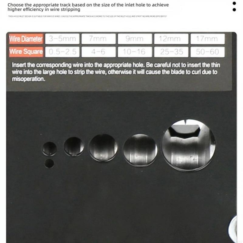 Машина для зачистки кабеля Машина для зачистки проводов для дрели, электропривода или ручного привода Инструмент для зачистки проводов A0KF