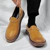 British Retro Style Men'S Loafers Thick Soled Comfortable Walking Casual Shoes Men'S Business Dress Shoes For Interviews