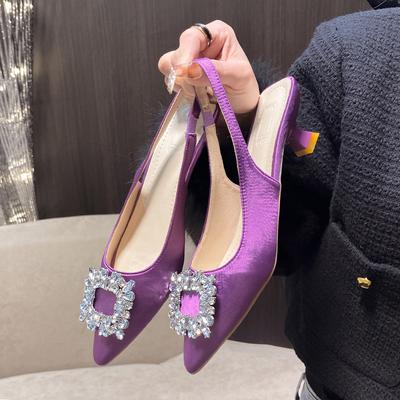 Женские туфли-лодочки на высоком каблуке, сексуальные туфли с острым носком для офиса, на тонком каблуке, мягкие женские туфли-лодочки с бантом, зеленого цвета, высокого качества