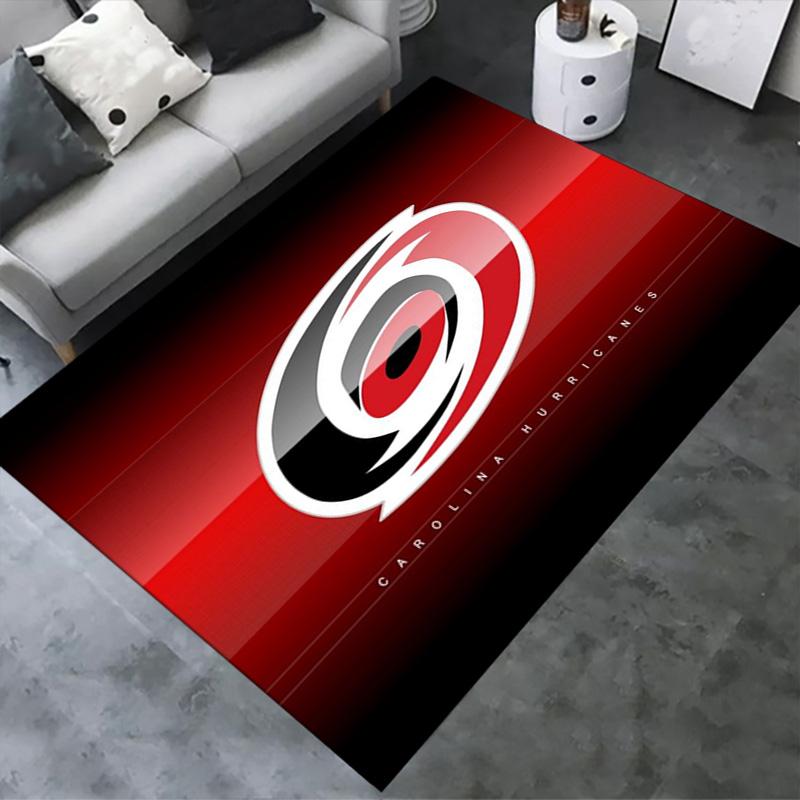 Carolina Hurricanes Logo Carpet Rug for Living Room Bedroom Home Sofa Decoration,Kids play Non-slip Floor Mat