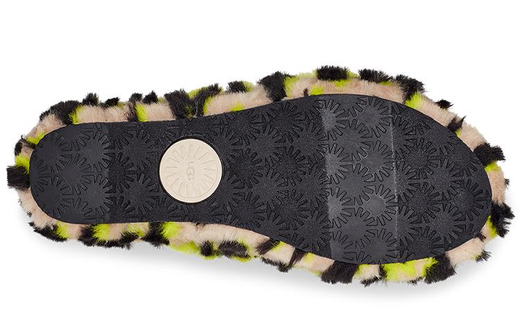 Women's Sandals UGG FLUFF YEAH Fabric Sandals Women's Lime