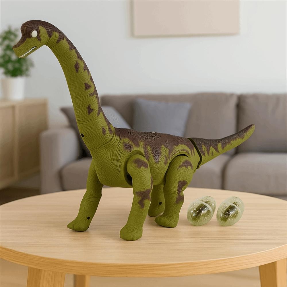 Plastic Will Lay Eggs Dinosaurs Toys Projection Crawling Long-necked Toys Desktop Ornament