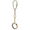 Brass Magnifying Glass Keychains Showpiece Desktop Collectible Keyrings For Gift