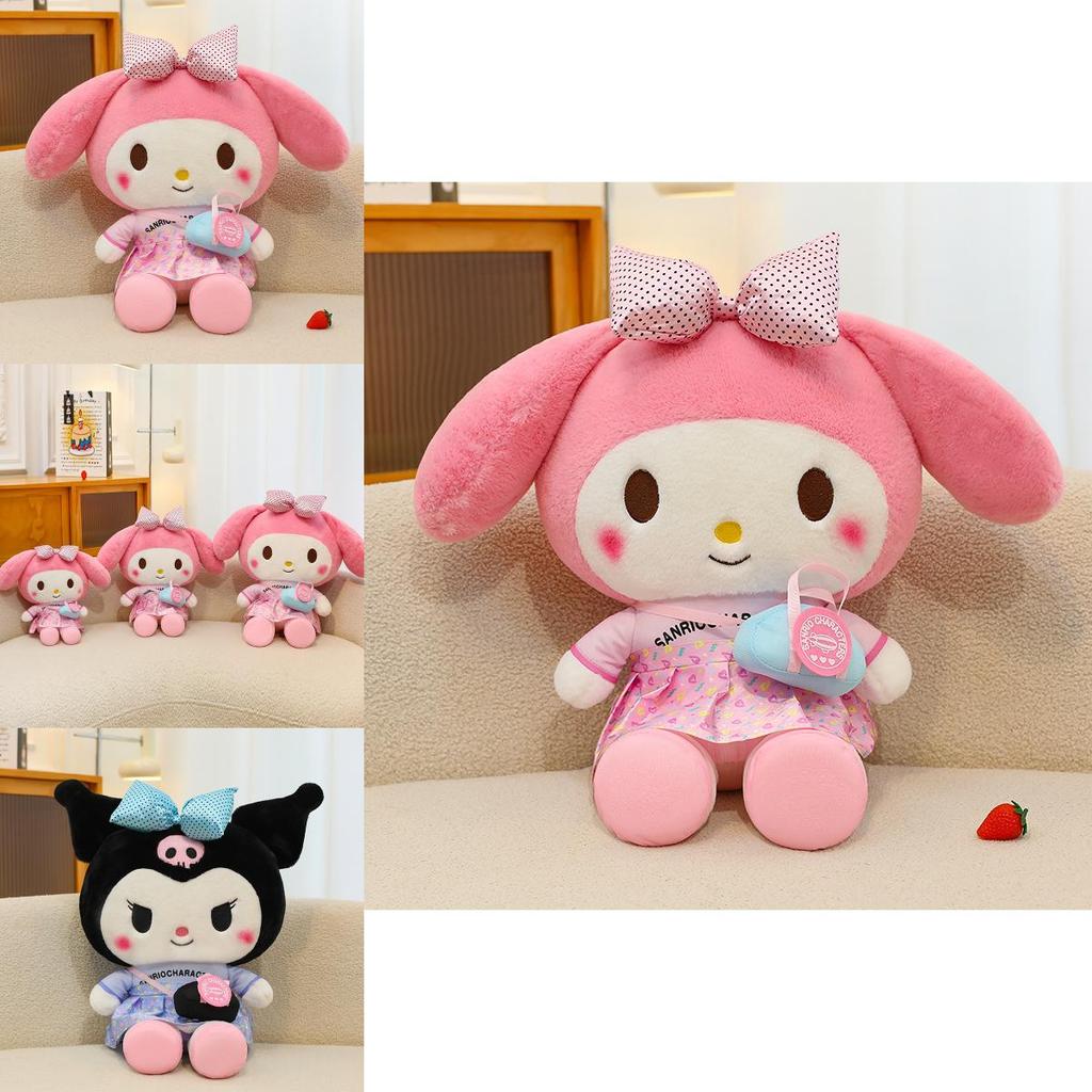 Extra Large My Melody And Kuromi Plush Toy Beautifully Detailed Soft Stuffed Bear