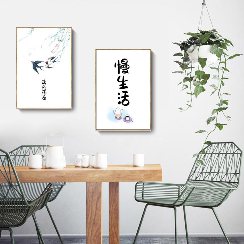 Современный Ресторан Холст Картина Кошка Китайский Стиль Японский Украшение Колодца Висячие Картины Вырезанные Детская Картина Маслом