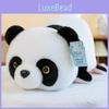 Adorable Reversible Panda Plush Toy With Soft Short Fur And Cute Cartoon Design