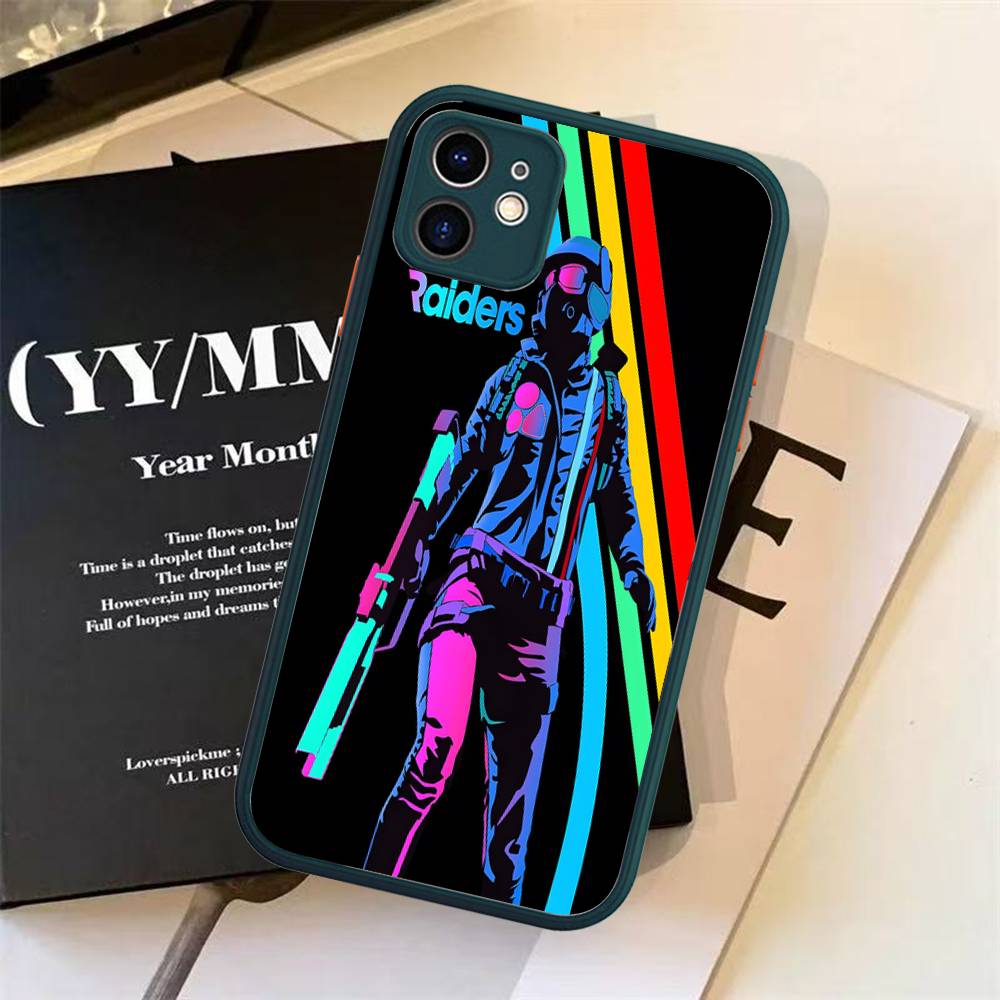 Чехол для телефона Game A-ARC R-Raiders Для IPhone 13 12 X XS MAX Pro Max 16 15 11 14 Pro Max Ударопрочный Матовый Чехол