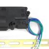 12V Door Lock Actuator Black 360 Degree Rotation Excellent 12V 2 Wires Electric Central Lock Actuator Motor Door Lock Actuator