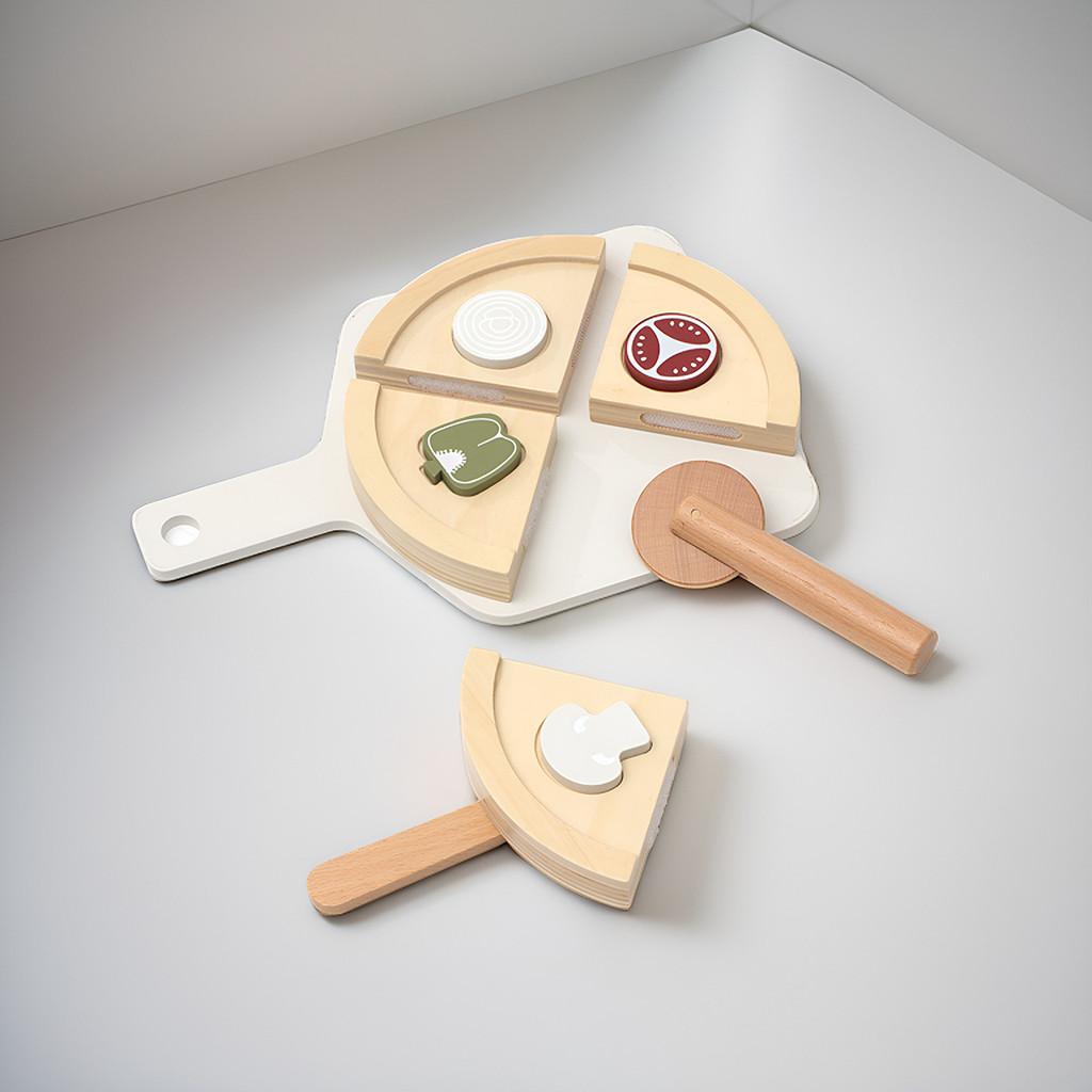 Fun Wooden Simulation Cutting Pizza Kid Toy Set For Skill Development And Creative Play Activities