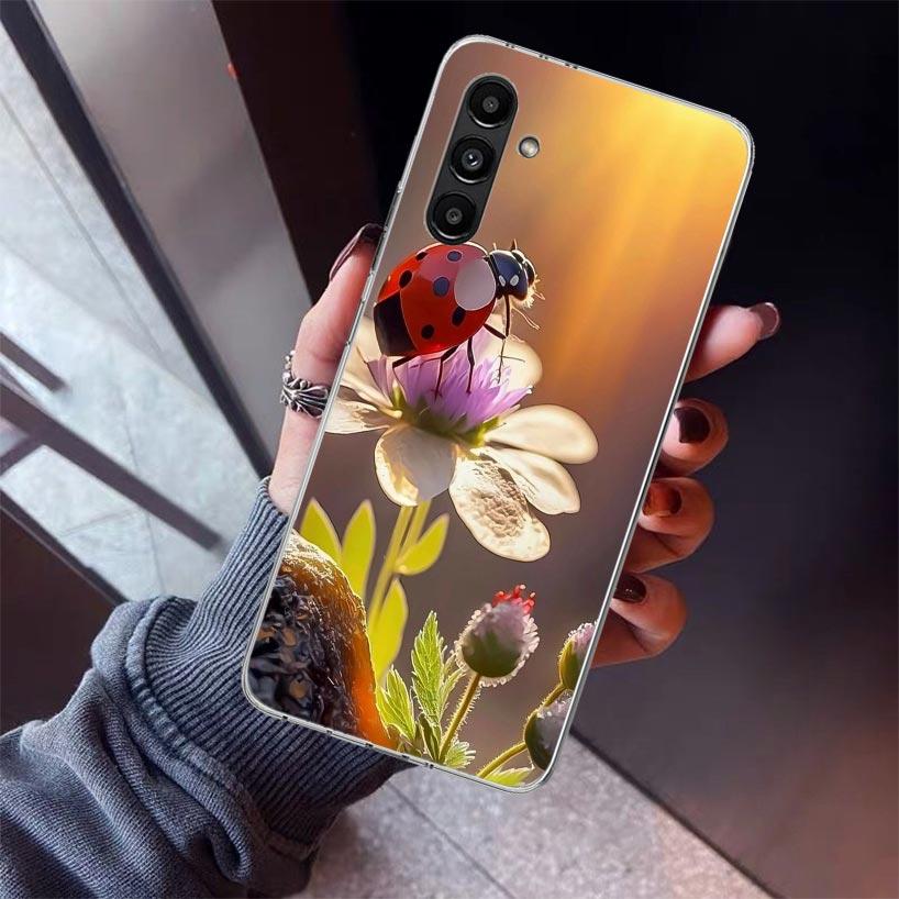 Insect Seven-Star ladybug Phone Case For Samsung Galaxy A17 A16 A15 A14 A13 A57 A56 A55 A54 A53 A37 A36 A35 A34 A33 A26 A25 A24