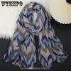 Geometric Pattern Scarf Shawl Long Scarf European and American Ethnic Style Sunscreen Scarf
