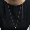 Hei Pebble Long Snake Chain Necklace
