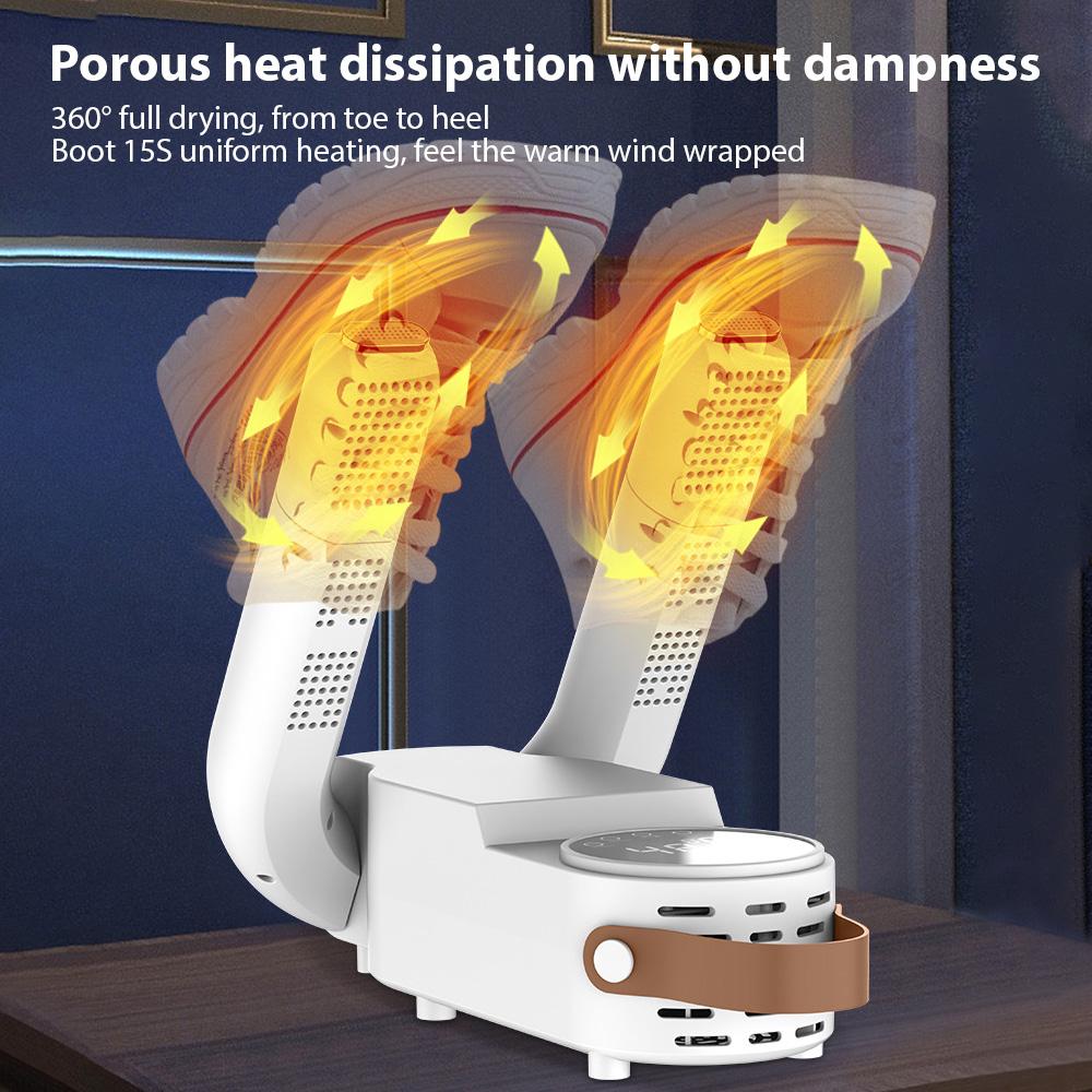 Boot Dryer with Dual Telescopic Rack Shoe Dryer Touch Screen Deodorizer Intelligent Temperature