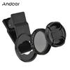 Andoer 37MM Professional Clip-on Phone Filter Lens ND2-400 Adjustable Neutral Density Filter with