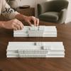 Portable Mahjong Game Accessories 1/2/4Pcs Folding Double Rack, 2 Player Tile Holder Stands for Up to 1.5 Inches Tiles, Accessory