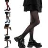 Women Thin Colored Stockings Shimmering Striped Sexy Semi Sheer Pantyhose Tights