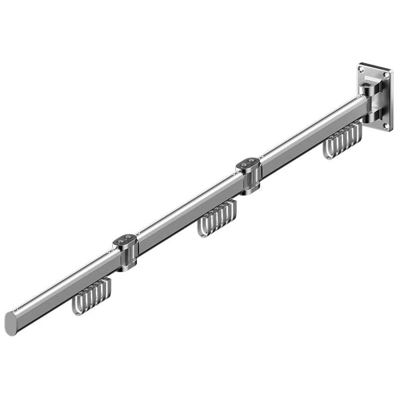 2024 Новая складная сушилка настенная неперфорированная телескопическая сушилка для балкона вешалка для одежды невидимый артефакт для сушки